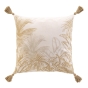 Coussin dehous. compr. pompons 45 x 45 cm coton/polyester imprime dune des place Sans