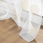 Voilage a oeillets 140 x 240 cm voile sablé  imprimé metallisé Sixtine Or