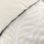 Housse de couette 260 x 240 cm coton 57 fils MORGANE Naturel + 2 taies
