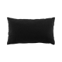 Coussin dehoussable 30 x 50 cm coton/polyester recycle grs twily Noir