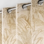 Lot de 2 rideaux a oeillets 140 x 240 cm coton/polyester imprime Dune