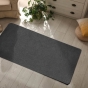 Tapis rectangle 45 x 120 cm tisse uni simeo Anthracite