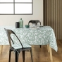 Nappe rectangle 140 x 240 cm microfibre imprimee bellys Sauge