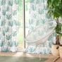 Lot de 2 Rideaux a oeillets 140 x 260 cm polyester imprimé Oasis