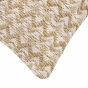 Coussin déhoussable 40 x 40 cm – Coton/Polyester avec fil métallisé Loumeo Naturel