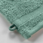 2 gants de toilette 15 x 21 cm eponge unie elegance Celadon