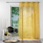 Panneau a oeillets 140 x 280 cm voile sable imprime metallise lineor Jaune/or