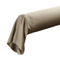 Taie de traversin 85 x 185 cm percale uni 78 fils percaline  +p. bourdon Sable