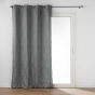 Rideau a oeillets 140 x 260 cm jacquard victoria Gris