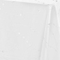 Nappe rectangle 140 x 240 cm microfibre imprimee metal. firmament Blanc/argent