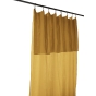 Rideau ajustable + 8 anneaux pince – Gaze de coton – 140 x 300 cm – Safran – Gaïa
