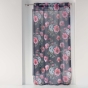 Voilage a oeillets 140 x 240 cm voile sable imprime flower life Prune