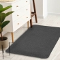 Tapis rectangle 45 x 75 cm tisse uni simeo Anthracite