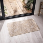 Tapis rectangle 45 x 75 cm tisse imprime stylis Blanc