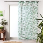 Voilage a oeillets 140 x 240 cm voile sablé imprimé Amazonia Vert