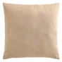 Coussin dehoussable compresse 60 x 60 cm polyester imp. metallise louxor Beige
