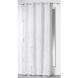 Lot de 2 rideaux tamisant 140 x 260 cm imprimé Bully Blanc