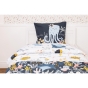 Housse de couette + 2 taies d'oreiller 240 x 220 cm coton 57 fils Octopia