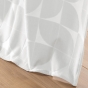 Lot de 2 rideaux 135 x 260 cm en velours devoré Geolina Blanc