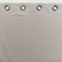 Rideau a oeillets 135 x 180 cm 100% occultant/chambray uni Occultiss Beige