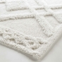 Tapis de bain 50 x 80 cm coton jacquard tufte gladis Sans