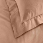 Taie d'oreiller 50 x 70 cm uni 57 fils lina +point bourdon Blush