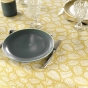 Nappe rectangle 140 x 240 cm microfibre imprimee divany Jaune