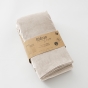 Lot de 2 rideaux velours pampa 140 x 270 cm ajustables – Anneaux pince – Coton épais – CÉSAR