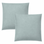 Lot de 2 taies d’oreiller Duo Protect 63 x 63 cm Coton 57 fils/cm² Imperméables Menthe