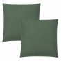 Lot de 2 taies d’oreiller Duo Protect 63 x 63 cm Coton 57 fils/cm² Imperméables Romarin