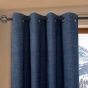 Rideau occultant phonique et thermique doublé polaire 140 x 240 cm Arctica 100% opaque Bleu nuit