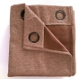 Lot de 2 rideaux occultants thermiques doublés polaire 140 x 240 cm ARCTICA Terracotta