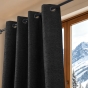 Rideau occultant phonique et thermique doublé polaire 140 x 240 cm Arctica 100% opaque Truffe