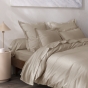 Drap-housse 140 x 190 cm Percale de Coton Peigné Lin – 80 fils/cm² – Bonnet 35 cm