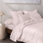 Drap-housse 140 x 190 cm Percale de Coton Peigné Rose – 80 fils/cm² – Bonnet 35 cm