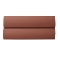Drap-housse 140 x 190 cm Percale de Coton Peigné Terracotta – 80 fils/cm² – Bonnet 35 cm