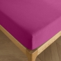 Drap Housse 140 x 190 cm Magenta – 100% Coton 57 Fils/cm²