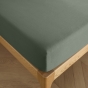 Drap Housse 140 x 190 cm Romarin – 100% Coton 57 Fils/cm² – Bonnet 30 cm