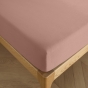 Drap Housse 160 x 200 cm Vieux rose – 100% Coton 57 Fils/cm²- Bonnet 30 cm