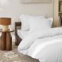 Drap Housse 90x190 cm 1 Place 100% Coton 57 Fils/cm² Bonnet 30 cm Blanc