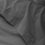 Drap Plat Percale 240 x 300 cm – Pur Coton Peigné Longues Fibres 80 Fils/cm² - Ardoise