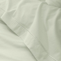 Drap Plat Percale 240 x 300 cm – Pur Coton Peigné Longues Fibres 80 Fils/cm² - Vert d'eau
