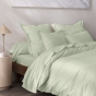 Drap Plat Percale 240 x 300 cm – Pur Coton Peigné Longues Fibres 80 Fils/cm² - Vert d'eau