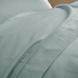Drap Plat 240 x 300 cm Céladon Satin de Coton Peigné 120 Fils/cm² - Qualité Hôtelière Premium