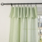 Rideau ajustable 140 x 270 cm + 8 anneaux pinces – Effet lin EVASION Menthe