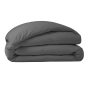 Housse de couette Percale de coton peigné 80 fils/cm²- 260 x 240 cm - Ardoise