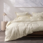 Housse de couette Percale de coton peigné 80 fils/cm²- 260 x 240 cm - Ivoire
