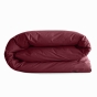 Housse de Couette 260 x 240 cm – 100% Coton 57 Fils/cm² – Grenat
