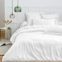 Housse de Couette 260 x 240 cm – 100% Coton 57 Fils/cm² – Blanc
