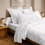 Housse de Couette 240 x 220 cm Prestige 120 Fils/cm² Satin de Coton Blanc
